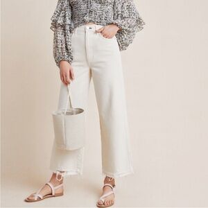 AMO Ava Crop Release Flare Hem Jeans